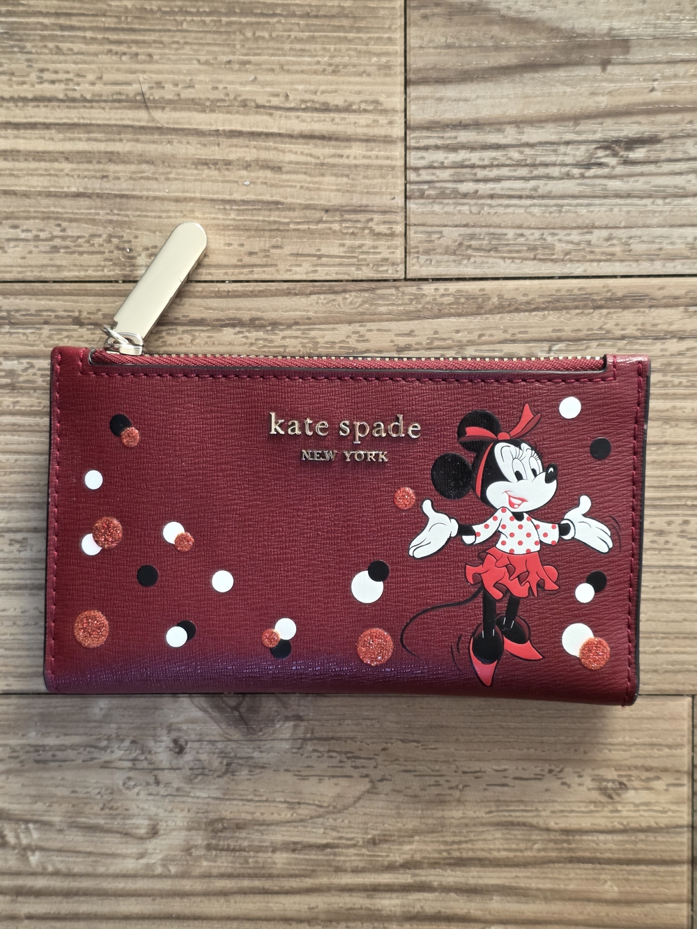 Kate Spade x Disney Minnie Mouse Small Slim Bifold Wallet